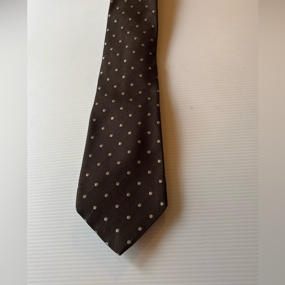 Banana Republic Polka Dot Brown Tie